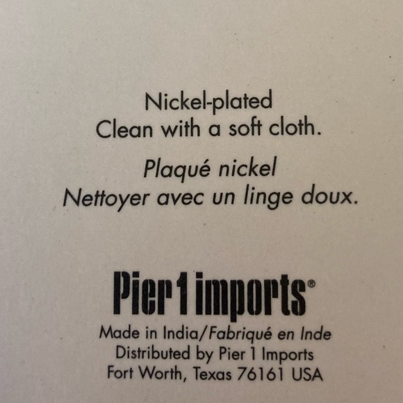 NIP Pier 1 Exclusive Glitter Holiday Inspired Wine Stoppers (Set4) Nickel Plated - Picture 4 of 6